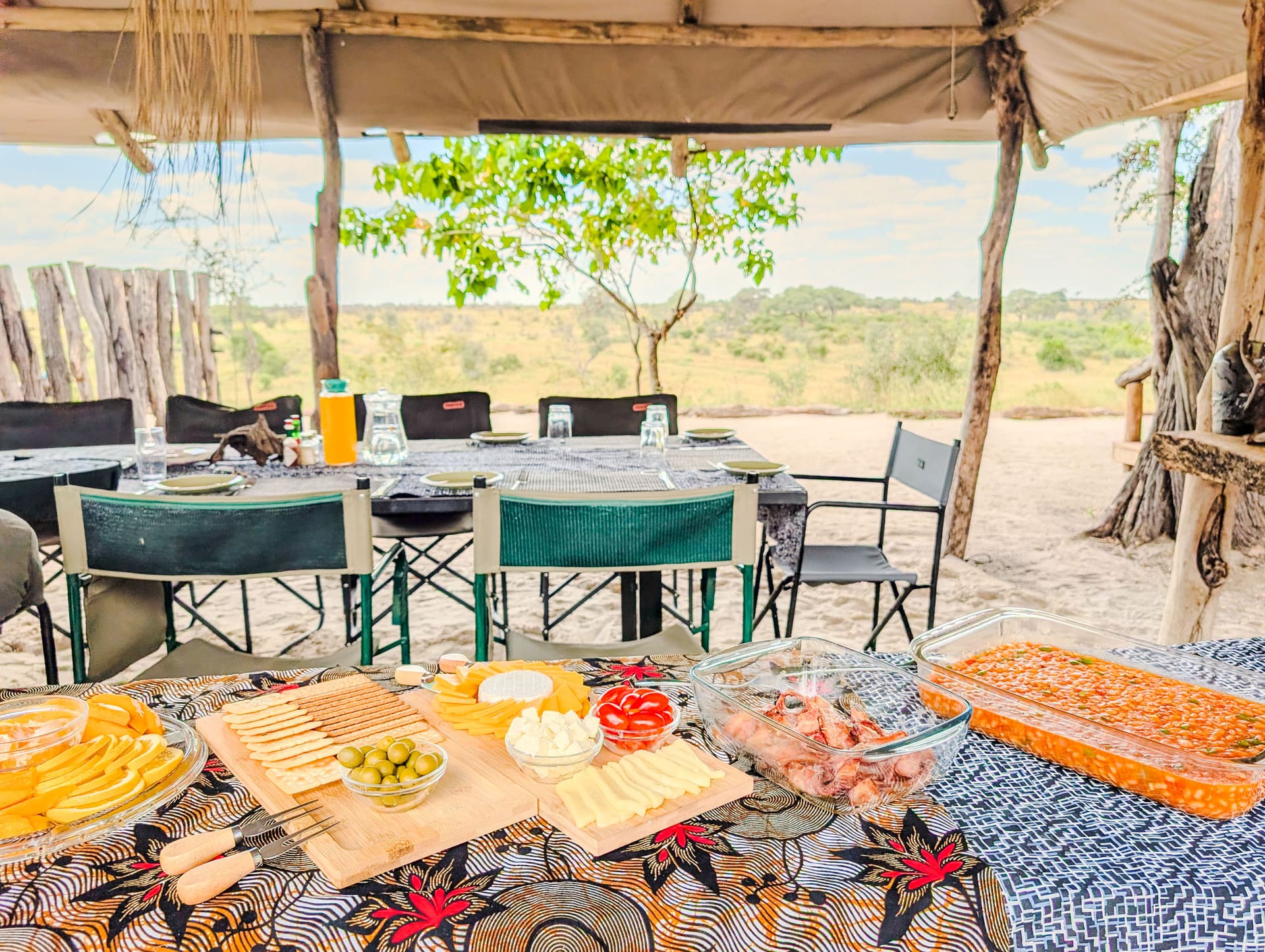 Mittagessen in der Boma
