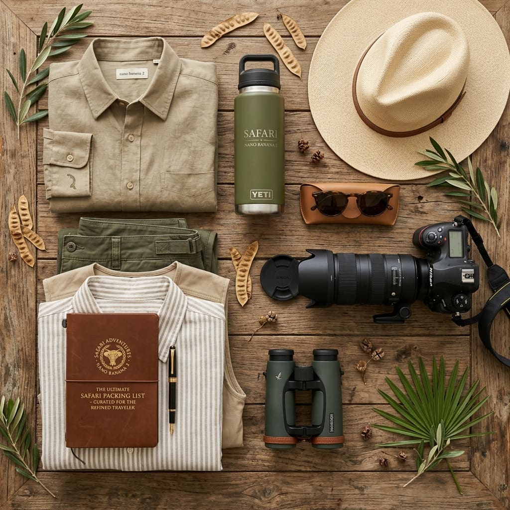 Liste de bagages pour le Safari
